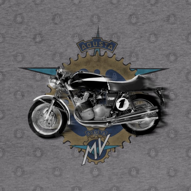 Classic Agusta 750 MV motorcycle by MotorManiac